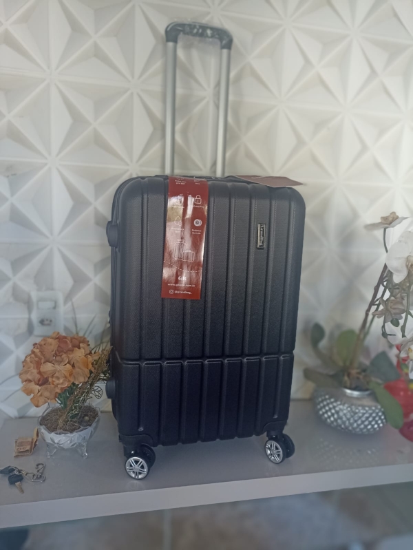 Kit 3 Malas GrandBag – P, M e  Frasqueira M  | Modelo GB25801022 Preto - Imagem 2