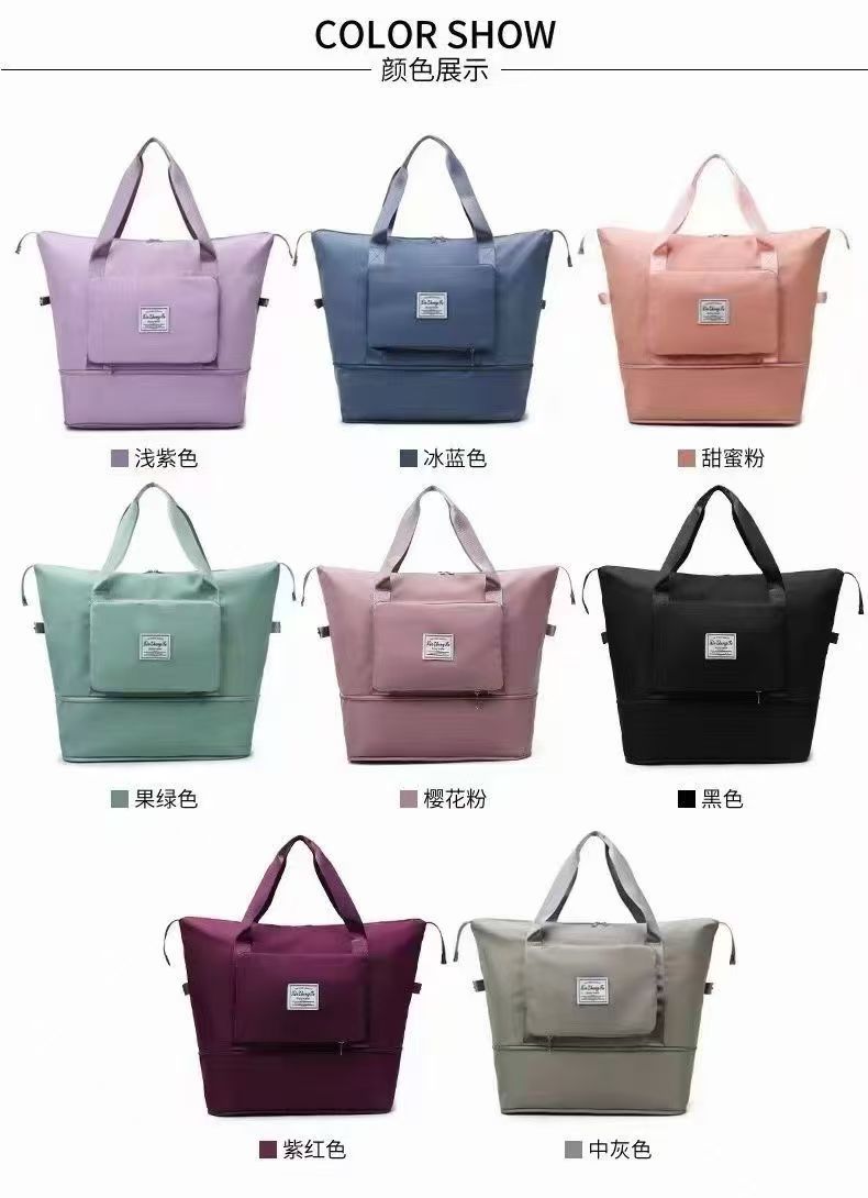 Bolsa De Viagem e Academia Multifuncional Dobrável De Grande Capacidade Impermeável - Imagem 3