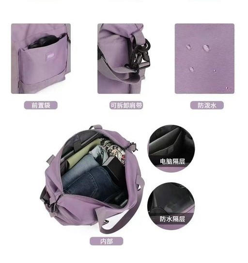 Bolsa Multifunções para Viagem ou Academia com Suporte para Mala - Imagem 3