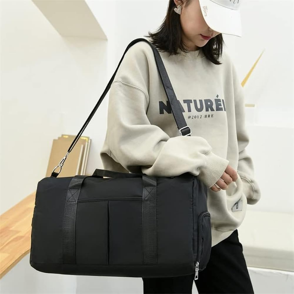 Bolsa de Viagem Blogueiro de Tendências – Mesmo Estilo Academia, Mala Impermeável Grande e Espaçosa - Imagem 11